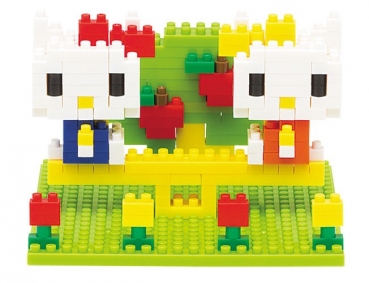 Nanoblock - Kitty & Mimmy Nakayoshi Park (Level 2)