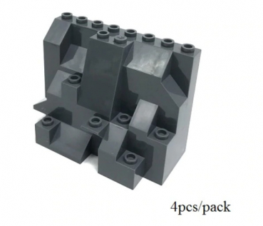 4 Stück 4x8x5 Bergteile