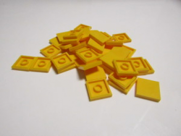 100 Stück 2x2 Fliesen Gelb (#48)
