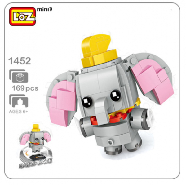 1452 Loz Mini - Brick ´H'eadz - Dumbo (Ohne Box)