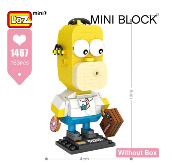 1467 Loz Mini - Homer Simpson (Ohne Box)