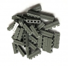 50stk. 1x4 Mauersteine Dunkel Grau